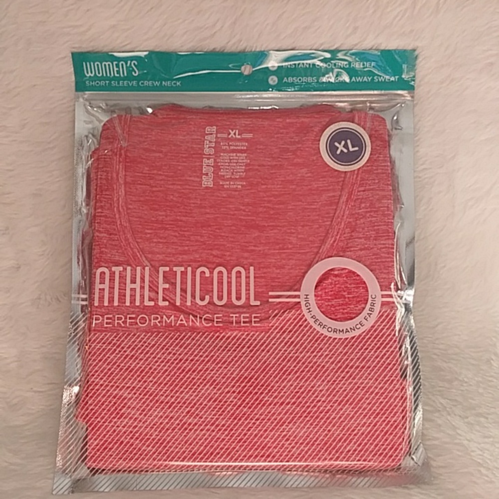 XL Athleticool Women's Short Sleeve Tee - Pink